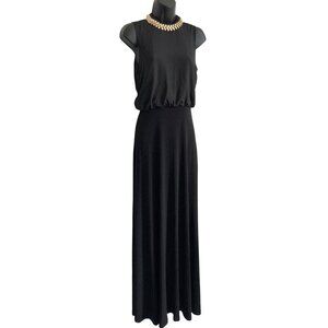 Coast maxi dress cocktail formal elegant size 4 jeweled collar
